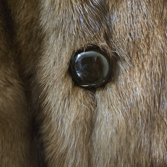 Vintage 100% Mink Heavy Weight Coat sz estimate Medium - Picture 5 of 10